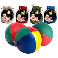 ✓ 3 Bolas para Malabares Relleno Orgánico ✓ con Bolsa Video En Línea ✓ por “Mister M”